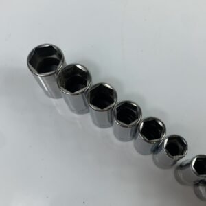 Snap On 110TMSY 10 pc 1/4" Drive 6-Point SAE Flank Drive Semi-Deep Socket Set (3/16
