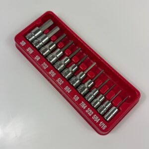 Snap On 212EFTAY 12 pc Combination Drive SAE Standard Hex Driver Bit Socket Set