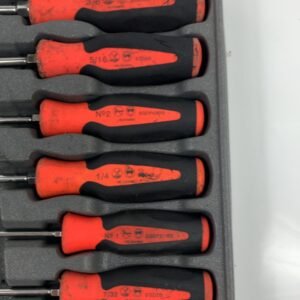 Snap On SGDX80B 8 pc Snap-on Screwdriver Set (Standard & Stubby)