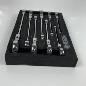 Matco SRRF86TC 8 PIECE SAE FLEX RATCHETING FLARENUT WRENCH SET