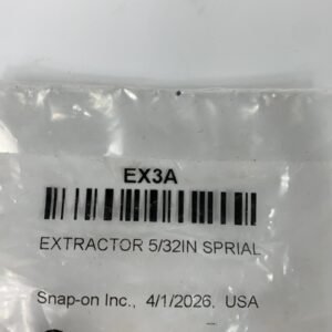 Snap On EX3A 5/32" Spiral Flute Extractor
