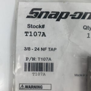 Snap On T107A Tap, 3/8"-24 NF