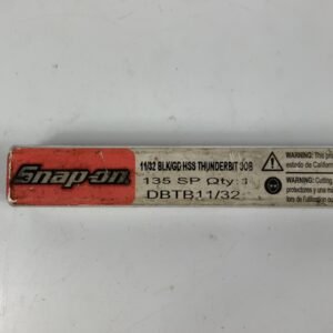 Snap On DBTB11/32 11/32" ThunderBit HSS Jobber 135° Split Point Drill Bit