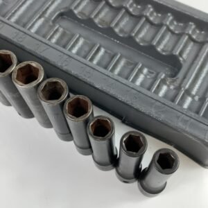 Snap On 315SIMMYA 15 pc 1/2" Drive 6-Point Metric Flank Drive Deep Impact Socket Set