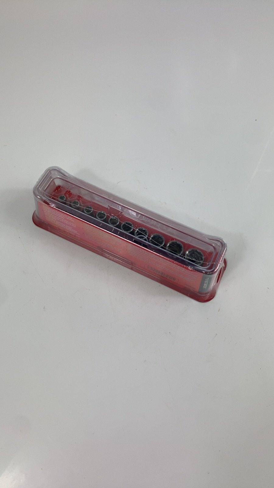 Snap On 110TMDY 10 pc 1/4" Drive 12 Point SAE Flank Drive Shallow Socket Set