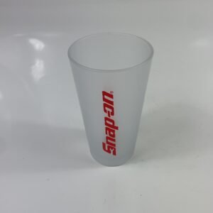 Snap On PINTGLASS-DMGD Snap-On Frosted Plastic Pint Cup