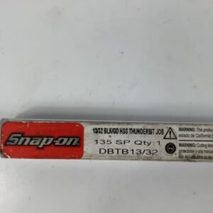 Snap On DBTB13/32 13/32" ThunderBit HSS Jobber Length 135° Split Point Drill Bit