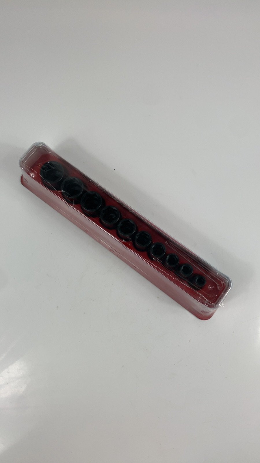 Snap On 210IMFSYA 10 pc 3/8" Drive 6 Point SAE Flank Drive Semi Deep Impact Socket Set